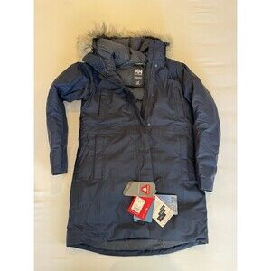 NWT WOMENS HELLY  HANSEN  INSULATED SENJA PARKA BLUE SIZE L